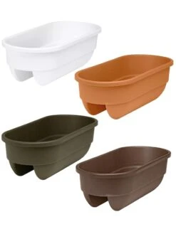 2' X 4' Railing Planter, 25" -Optimal Garden Care 34336 001E tif