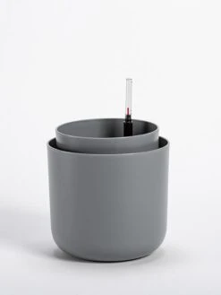 Tolita Recycled Self-Watering Flower Pot, 8" Diameter -Optimal Garden Care 3 4 crop 8612965 08V tif