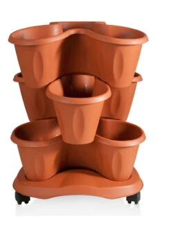 Trifoglio 3-Tier Planter On Wheels -Optimal Garden Care 3 4 crop 8613625 05V