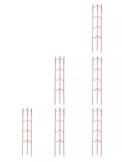 Stacking Tomato Ladders, Set Of 6 -Optimal Garden Care 40309 Red stacking tomato ladders set of 6 red tif