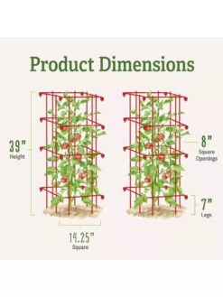 Tomato Cages, Set Of 4 -Optimal Garden Care 8587040 1