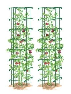 Tomato Towers, Set Of 2 -Optimal Garden Care 8587041 0006 GRN tif