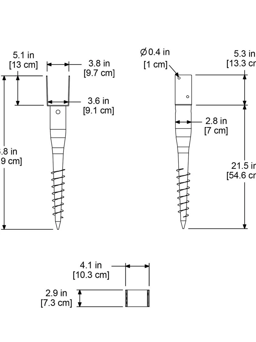 No-Dig Ground Screw For Mailpost 5 No-Dig Ground Screw For Mailpost - Image 3