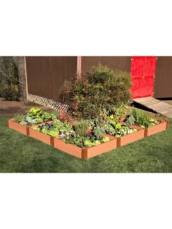 L-Shaped Composite Raised Bed, 12'x12' With 1" Boards -Optimal Garden Care 8588254 03v