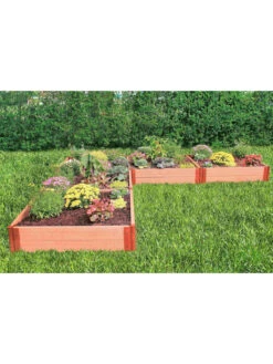 Classic Sienna Raised Garden Bed "L" Shaped With 2" Boards -Optimal Garden Care 8588255 05v