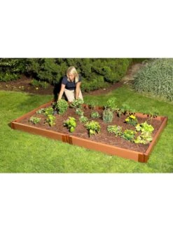 Classic Sienna Composite Raised Bed, 5-1/2" High With 2" Boards -Optimal Garden Care 8588260 01v
