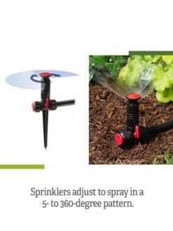 Snip-n-Spray Garden And Landscape Sprinkler System -Optimal Garden Care 8589718 range