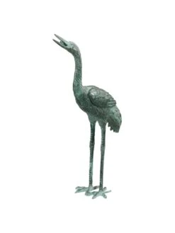 Bronze Crane Statues, Small -Optimal Garden Care 8589915 001v