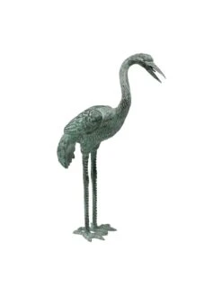 Bronze Crane Statues, Small -Optimal Garden Care 8589916 001v