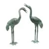 Bronze Crane Statues, Small -Optimal Garden Care 8589917 001v