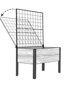 Space-Maker Pivoting Trellis, 4' 9 Space-Maker Pivoting Trellis, 4' -Optimal Garden Care 8590247 001 tif