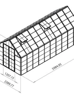 Canopia® By Palram Harmony™ Snap & Grow Greenhouse, 8' -Optimal Garden Care 8591043 11V tif