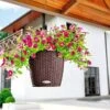 Lechuza® Nido Cottage Wicker Hanging Planter -Optimal Garden Care 8591154MC 007V tif