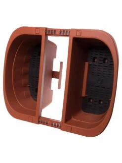 Self-Watering Saddle Railing Planter, 16" -Optimal Garden Care 8592175TC 2028z tif