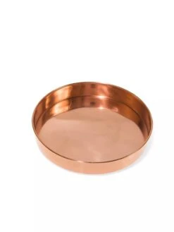 Small Round Copper Plant Tray, 10" -Optimal Garden Care 8593529 1175 tif