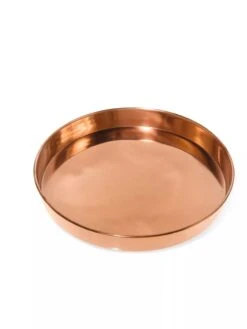Medium Round Copper Plant Tray, 12" -Optimal Garden Care 8593530 1174 tif