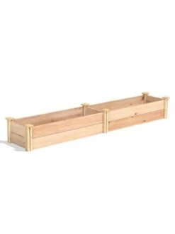 Premium Cedar Raised Garden Bed, 16" X 96" -Optimal Garden Care 8593873 03V