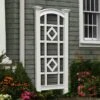 Milan Vinyl Trellis -Optimal Garden Care 8593936 01v milan vinyl trellis new england white