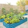 Demeter Corrugated Metal Raised Bed, 34" X 68" -Optimal Garden Care 8594183 0400 tif