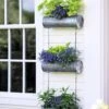 Galvanized Hanging Triple Planter -Optimal Garden Care 8595213 6966 tif