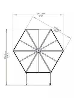 Canopia® By Palram Oasis Hexagon Greenhouse -Optimal Garden Care 8596238 005V tif