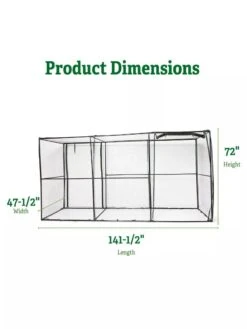 Crop Cage, 4' X 12' -Optimal Garden Care 8596540 2