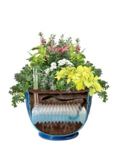 Mazzano Self-Watering Planters -Optimal Garden Care 8596570 SWMazzano19 Blue art tif