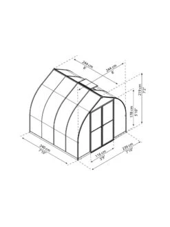Canopia® By Palram Bella™ Greenhouse, 8' -Optimal Garden Care 8599337 08v