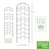 Achla Designs Waves Trellis Extension Piece -Optimal Garden Care 8599492 01V tif