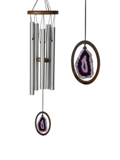 Agate Chime™, Large -Optimal Garden Care 8599738 05v woodstock agate chime large purple