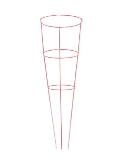 Heavy-Duty Plant Supports 42", Set Of 5 -Optimal Garden Care 8600029 02v heavy duty colorful plant supports 42 inch red