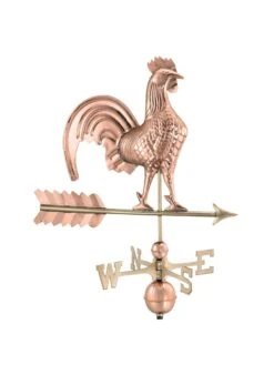 Rooster Copper Weathervane -Optimal Garden Care 8600283 04v
