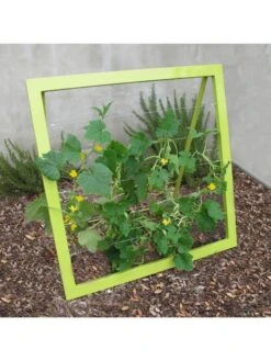 Mira Modern Garden Trellis Jr. -Optimal Garden Care 8600514 02v mira modern garden trellis jr leaf green