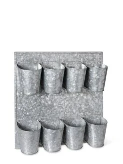 8 Pot Metal Wall Planter -Optimal Garden Care 8609089 9665 tif