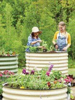 Birdies™ Round Metal Raised Bed, Tall -Optimal Garden Care 8609152 7563 tif