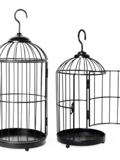 Hanging Birdcage Planter Set -Optimal Garden Care 8609181 02V tif
