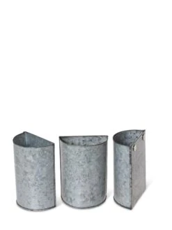 Mini Magnetic Galvanized Planter Pockets, Set Of 3 -Optimal Garden Care 8609216 8714 tif