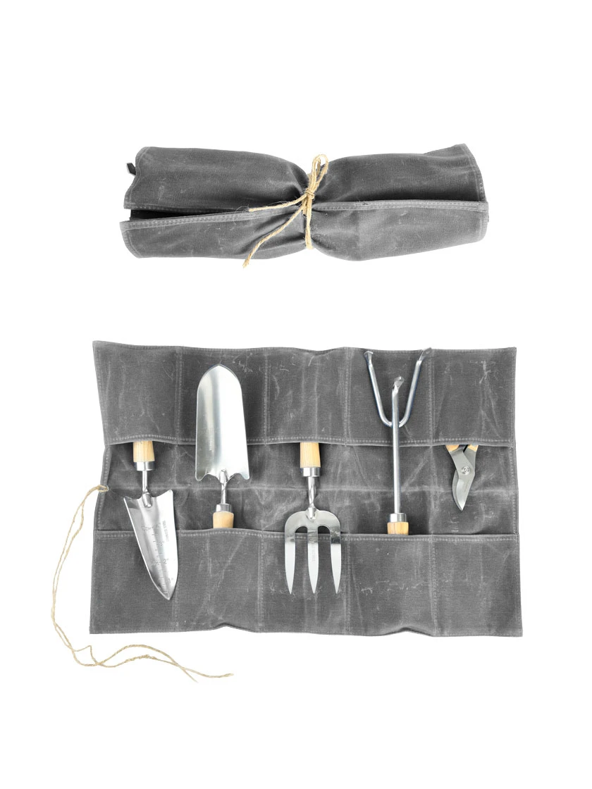 Esschert Waxed Canvas Roll Up Pouch 3 Esschert Waxed Canvas Roll Up Pouch