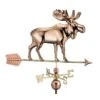 Moose With Arrow Weathervane -Optimal Garden Care 8610229 02v moose with arrow copper weathervane