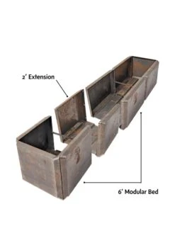 Corten Steel Modular Raised Bed, 2'x6' -Optimal Garden Care 8610701 4010 tif 1