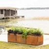 Corten Steel Modular Raised Bed, 2'x6' -Optimal Garden Care 8610703 0023 tif