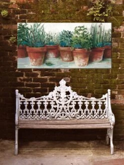Kitchen Herbs Outdoor Wall Art