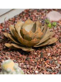 Desert Steel Artichoke Agave Sculpture -Optimal Garden Care 8610760 01v