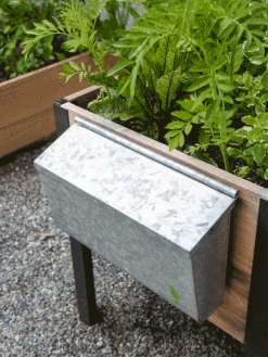 Galvanized Garden Tool Storage Box -Optimal Garden Care 8610811 GalvanizedToolStorageBox gif