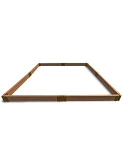 Classic Sienna Composite Raised Bed, 5-1/2" High With 2" Boards -Optimal Garden Care 8610836 01v