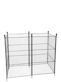 Tall Chicken Wire Critter Fence With Gate -Optimal Garden Care 8611020 1264 tif