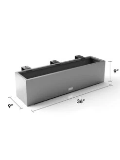 Veradek Metallic Series Railing Planters -Optimal Garden Care 8611610 19v