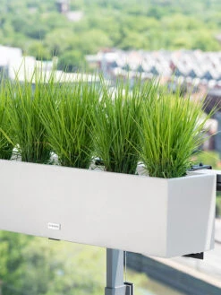 Veradek Metallic Series Railing Planters -Optimal Garden Care 8611610 22v veradek metallic series railing planter