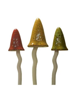 Potting Shed Tinkling Toadstool Sculptures, Set Of 3 -Optimal Garden Care 8611730 au 02v potting shed tinkling toadstool sculptures set of 3 autumn