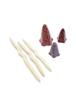 Potting Shed Tinkling Toadstool Sculptures, Set Of 3 -Optimal Garden Care 8611730 spr 09v